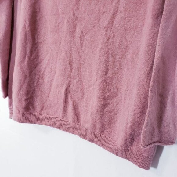 Mark Adam New York 100% Cashmere Split Side Sweater Ribbed Drop Shoulder 38 US 8 - Picture 12 of 12